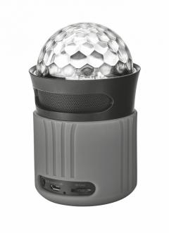 TRUST Dixxo Go Wireless Bluetooth Speaker with party lights - grey