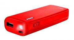 TRUST Primo Power Bank 4400 Portable Charger - Red