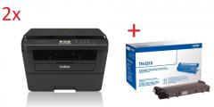 2x Brother DCP-L2560DW Laser Multifunctional + Brother TN-2310 Toner Cartridge Standard