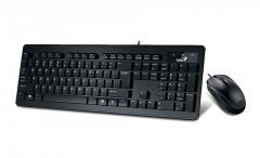 SlimStar C130 Black USB Wird KB+Mouse Combo Chocolate keys style with softly rounded edges  Slim