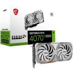 MSI Video Card Nvidia GeForce RTX 4070 TI SUPER 16G VENTUS 2X WHITE OC