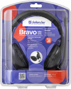 Defender Стерео слушалки с микрофон Bravo HN-015