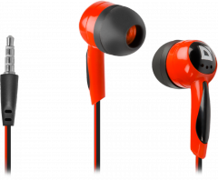 Defender Слушалки за поставяне в ушите Basic 604 Black + red