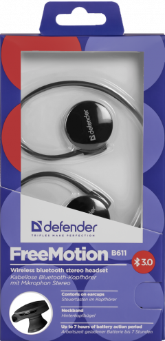 Defender Безжични стерео слушалки FreeMotion B611