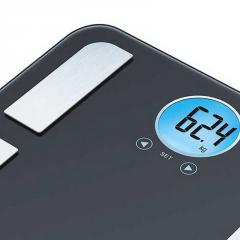 Beurer BF 195 diagnostic bathroom scale; round LCD display; Weight