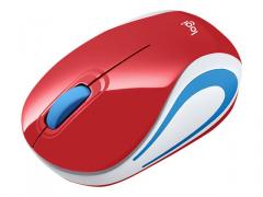 LOGITECH Wireless Mini Mouse M187 - EMEA - RED