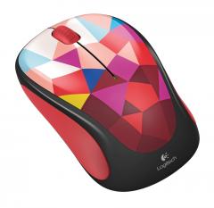 Logitech Wireless Mouse M238 Play Collection - Red Facets