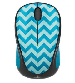 Logitech Wireless Mouse M238 Play Collection - Teal Chevron