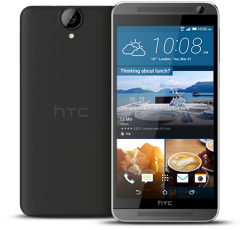 CMS! ПОДАРЪК КАЛЪФ Clear Case Onyx Black Смартфон HTC One E9+ Gray /5.5 Super