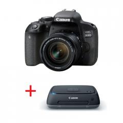 Canon EOS 800D + EF-S 18-55 IS STM + Canon Connect Station CS100