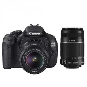 Canon EOS 600D + EF-s 18-55 IS II + EF-s 55-250 IS II