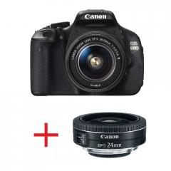 Canon EOS 600D + EF-s 18-55 DC III + карта Toshiba SD 8GB Wi-fi + Canon LENS EF-S 24mm f/2.8
