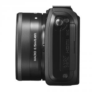 Canon EOS-M black + 18-55mm IS STM + 22mm STM