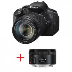 Canon EOS 700D + EF-s 18-135mm IS STM + Canon LENS EF 50mm f/1.8 II