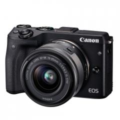 Canon EOS M3 black +  EF-M 15-45mm IS STM black + EF-M 55-200mm f/4.5-6.3 IS STM