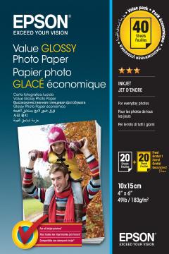 Value Glossy Photo Paper 10x15cm BOGOF