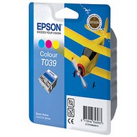 Epson T039 3-Colour Ink Cartridge - Retail Pack (untagged) for Stylus C43SX/43UX/45
