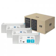 HP 83 3-pack 680-ml Cyan UV Cartridges