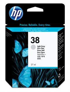 HP 38 Light Gray Pigment Ink Cartridge