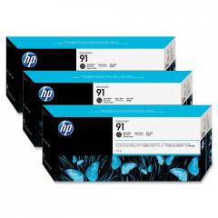 HP 91 3-pack 775-ml Matte Black Ink Cartridges