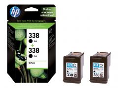 HP 338 2-pack Black Inkjet Print Cartridges
