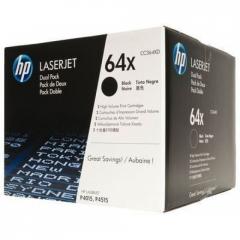 HP 64X Black Dual Pack LaserJet Toner Cartridges