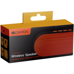 CANYON Portable Bluetooth V4.2+EDR stereo speaker with 3.5mm Aux