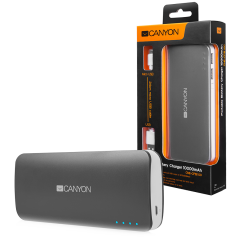 CANYON Battery charger for portable device 10000 mAh (Dark Grey)