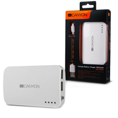 CANYON CNE-CPB78W White color portable battery charger with 7800mAh