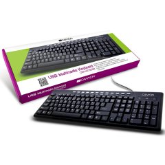 CANYON CNR-KEYB02B-BG USB Multimedia keyboard with 15 hot keys