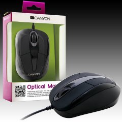 CANYON CNR-MSO09B 3 buttons and 1 scroll wheel with 800 dpi wired optical mouse