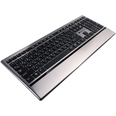 Stylish ultra-slim USB multimedia keyboard，BG layout