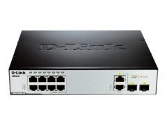 Суич D-Link DES-3200-10 Управляем xStack 8-port 10/100 Layer 2 Managed Switch + 1x