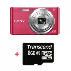 Sony Cyber Shot DSC-W830 pink + Transcend 8GB micro SDHC (No Box & Adapter - Class 10)