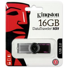Kingston  16GB DataTraveler 101 Gen 2 (Capless/ Black)