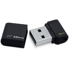 Kingston  16GB USB 2.0 DataTraveler Micro (Black)