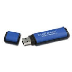 KINGSTON 8GB USB 2.0 DataTraveler Vault Privacy Aluminium Blue