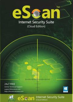 eScan Internet Security Suite with Cloud Security 2 user/1 year