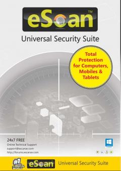 eScan Universal Security Suite (4-device License) - 1 year (Multi-device License)