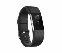 Fitbit Charge 2 Black Silver - Small