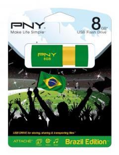 Флаш памет PNY 8GB Wave Attache Brazil USB