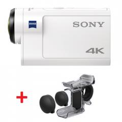 Sony FDR-X3000R 4K Action CAM with Wi-Fi & GPS +  Fingergrip AKA-FGP1 + Sony CP-V3A Portable power