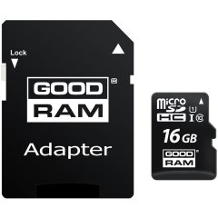 GOODRAM 16GB MICRO CARD cl 10 UHS I + adapter