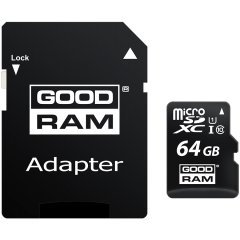 GOODRAM 64GB MICRO CARD cl 10 UHS I + adapter