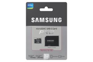 Samsung MicroSD card Pro series with Adapter