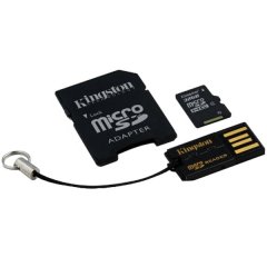Kingston  64GB Multi Kit (Class 10 microSD + SD adapter + USB reader) Android