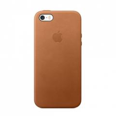 Apple iPhone SE Leather Case - Saddle Brown