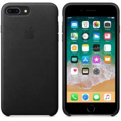 Apple iPhone 8 Plus/7 Plus Leather Case - Black