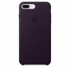 Apple iPhone 8 Plus/7 Plus Leather Case - Dark Aubergine