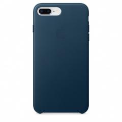 Apple iPhone 8 Plus/7 Plus Leather Case - Cosmos Blue